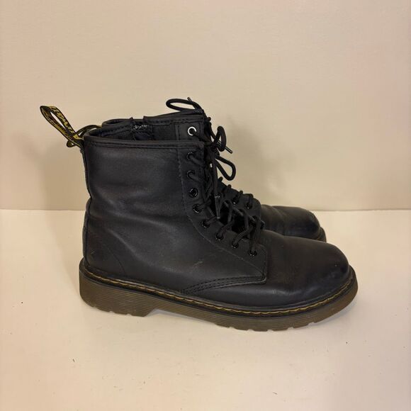 Dr. Martens Shoes - Dr. Martens Black Vegan leather Lace Up Boots Women's 5